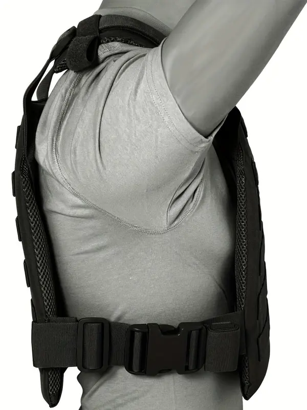 Lightweight Adjustable Vest, Training Outdoor Plate Carrier with Patch, Best Friend Gifts, Casual Zipper Chest Bag for Outdoor Sports, Fashion Vest Bag for Daily Used, 6