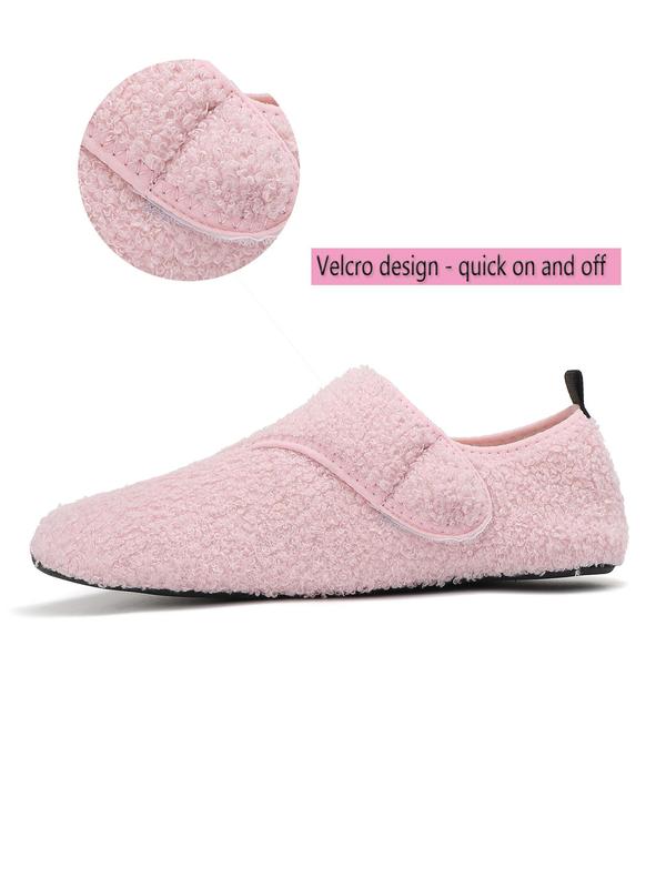Women's Solid Color Non-slip Sports Slippers, Portable Warm Slippers for Home Travel Hotel, Sports Slide for Indoor & Outdoor Wear 3