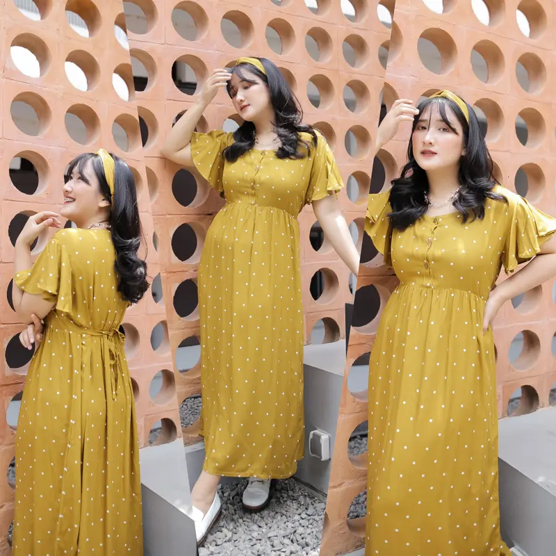 Mesya Dress LD 120 standar & LD 140 jumbo / Daster Busui Rayon 3