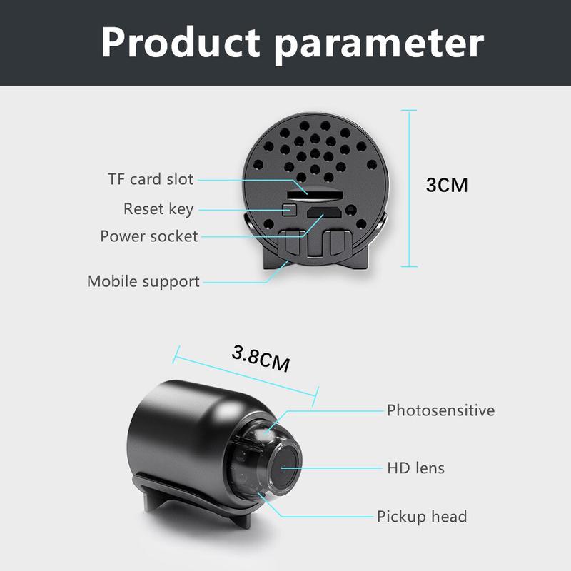 Product Introduction of Camera mini, Độ phân giải 1080P, Giám sát WIFI, An ninhMáy quay phim, Thích hợp cho màn hình Em Bé 4