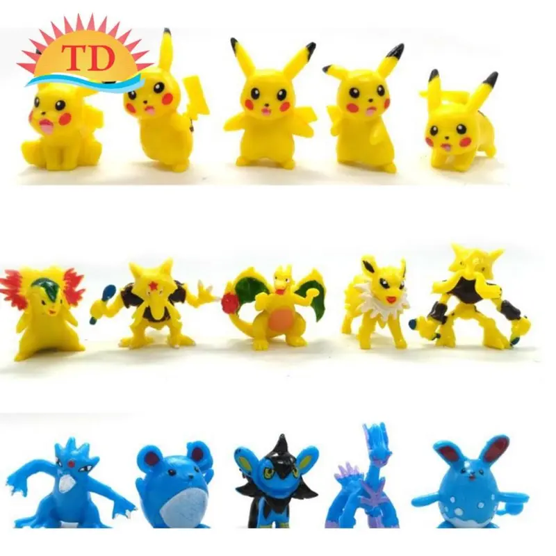 Set 24-144 Mô Hình Đồ Chơi Pokemon Mini Dễ Thương 2-4cm Toy 3