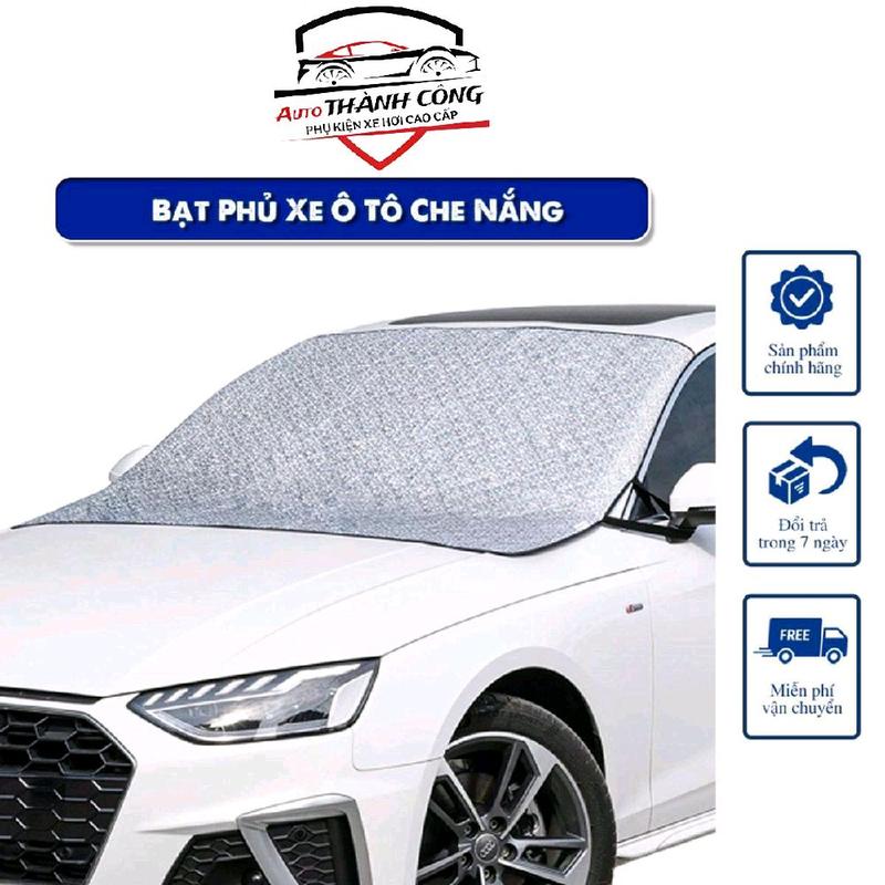 Bạt Phủ Che Nắng Kính Lái Ô Tô, Xe Hơi Chống Nóng Hiệu Quả 3 Lớp Tráng bạċ Cao Cấp 0