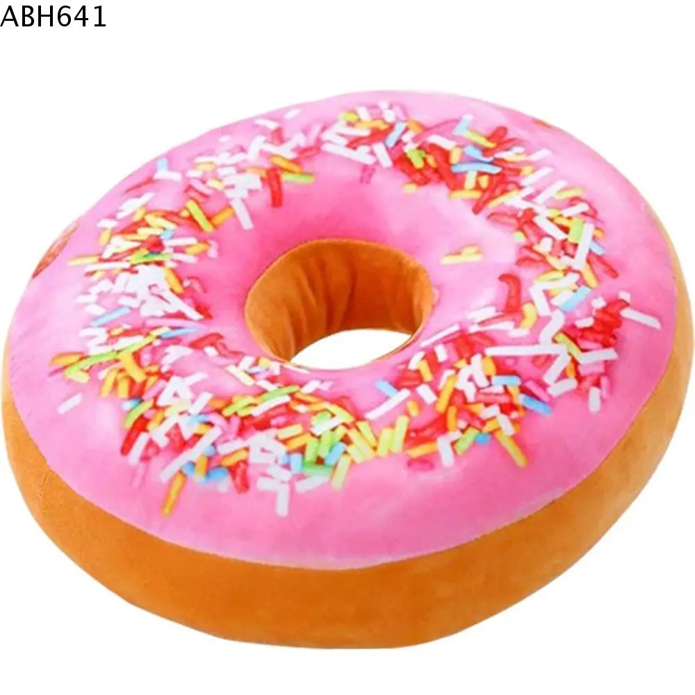 Birthday Gift Kids Toy Nap Pillow Chocolates Donut Stuffed Toy Pillow  Cover Donut Plush Toy Donut Stuffed Toys Seat Cushion Pillow Doughnut