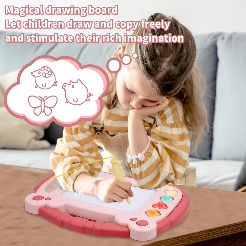 Magnetic Drawing Board, Erasable Doodle Writing Board, Durable Early Education Toy for Kids, Birthday Gifts, Valentine's Day Gift 5