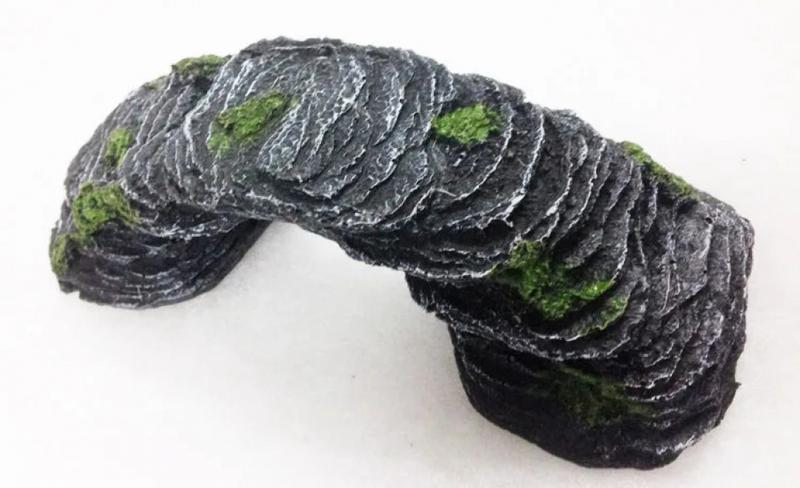 Product Introduction of Turtle sunbathing platform climbing platform Resin crafts Stone bridge Fish tank landscaping Turtle tank decoration Size size 10