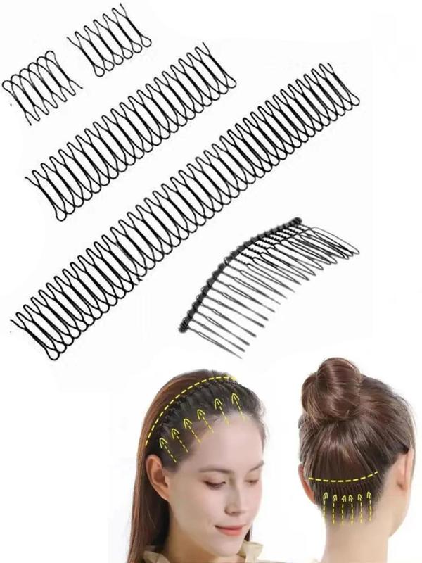 5pcs Banana Hair Clip, Double Sided Banana Clip for Women & Girls, Broken Hair Clip, Hair Styling Tool, Hair Accessories 0