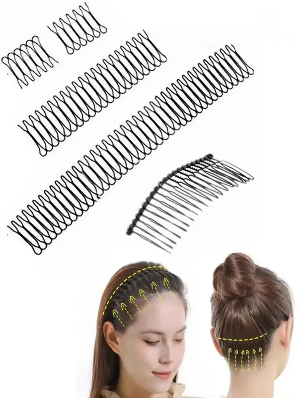 5pcs Banana Hair Clip, Double Sided Banana Clip for Women & Girls, Broken Hair Clip, Hair Styling Tool, Hair Accessories 0