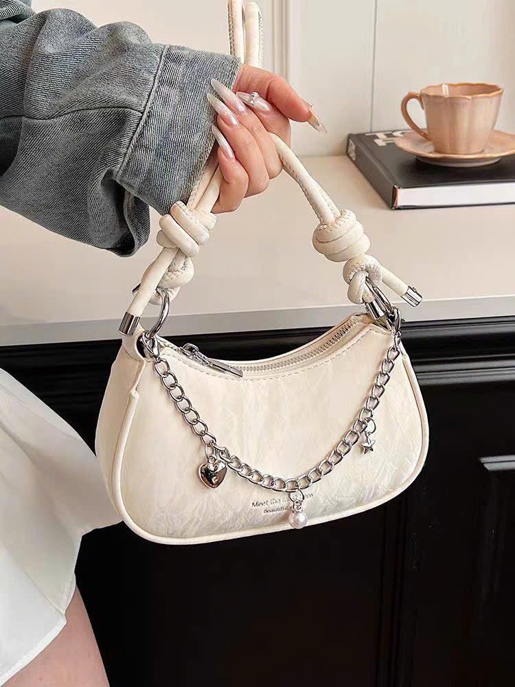 Product Introduction of Túi Xách Da Nhung  Xích Dây Kẹp Nách Đeo Chéo Hàn Quốc Bag Nữ 11