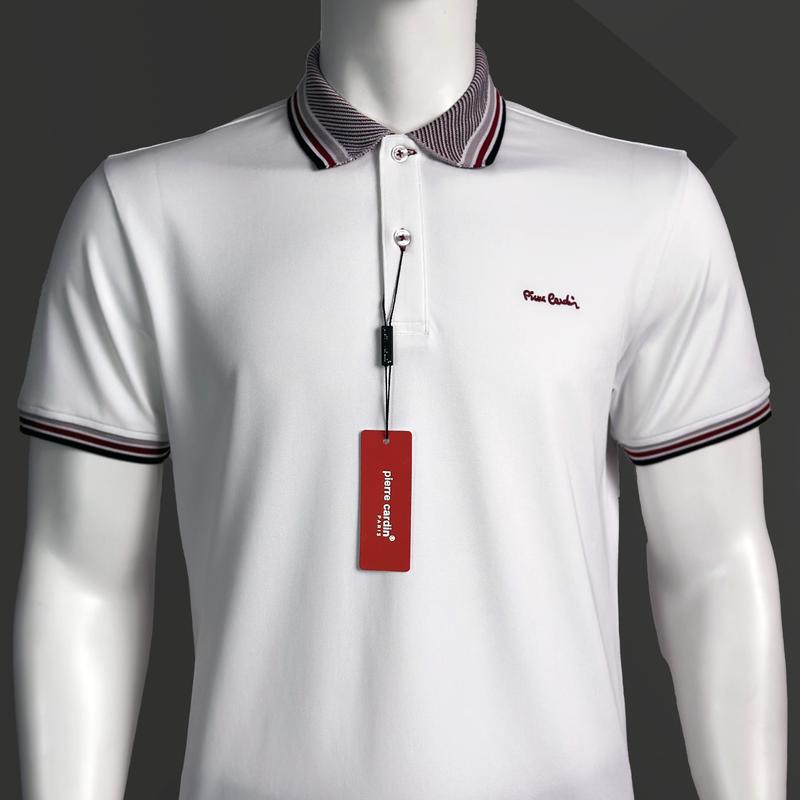 Áo Polo Pierre Cardin, Áo Thun Nam Cổ Bẻ Form Slim Vừa Vặn, Vải Cotton Cá Sấu Co Giãn Thoải Mái Vận Động