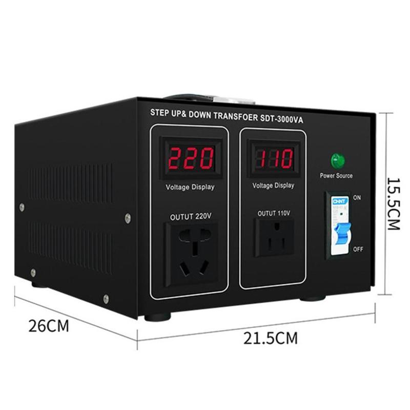 Product Introduction of Voltage Transformer Converter US Adapter Professional Easy to Use Step up/Down Transformer Converter 110V to 220V 220V to 110V 0