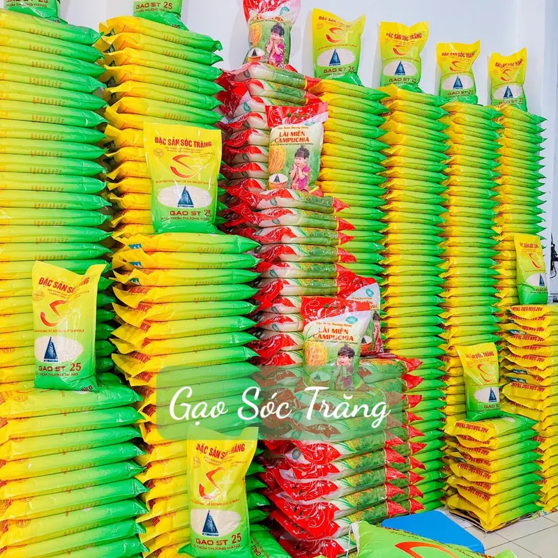 5Kg ST25 Dẻo Mềm Ngọt Cơm Trắng Bao May 5Kg ( Mã DT1) 1