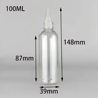 Chai nhựa nắp nhọn đựng nước vệ sinh mi(100ml)