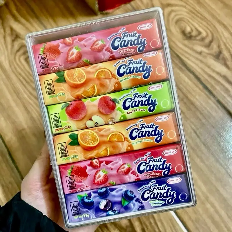 ￼Sỉ hộp 30 thanh kẹo dẻo sữa chua , Kẹo dẻo sữa chua Hoa Quả Candy