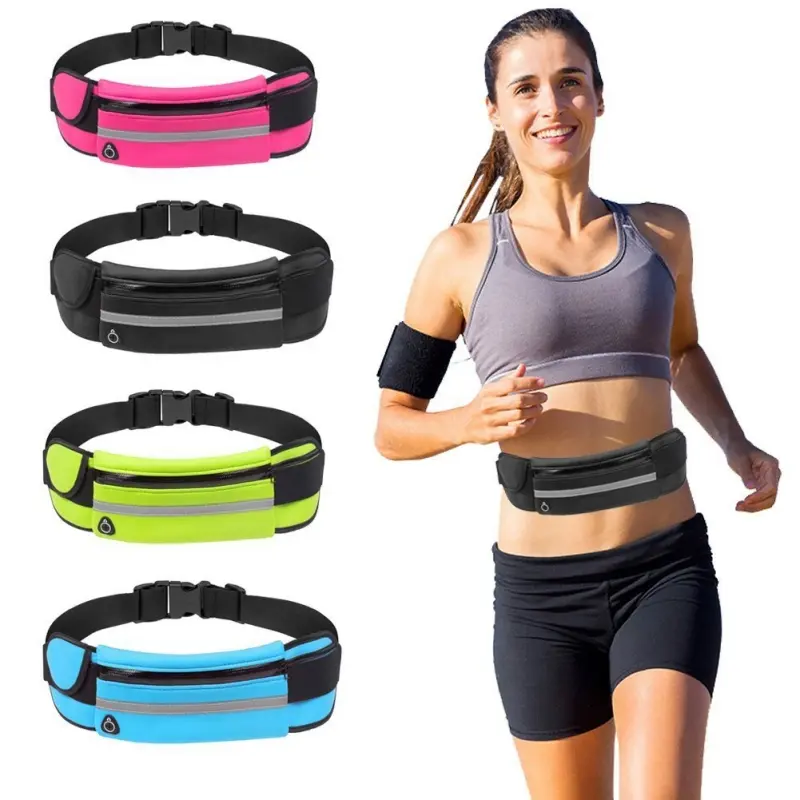 Outdoor Sports Waists Pack Water Bottle Waists Bag Fitness Running Waist Bags Waterproof Anti-theft Mobile Phone Waist Bag
