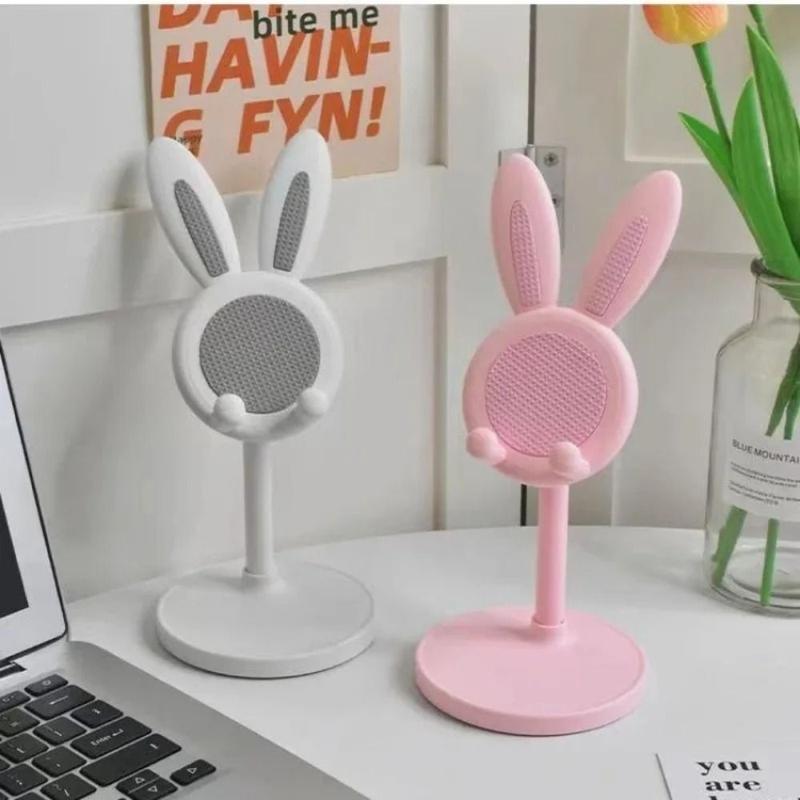 Product Introduction of MEKALI Table Support Rabbit Bunny Phone Holder Adjustable Lazy Bracket Telescopic Lifting Phone Holder Multi-angle Cartoon Desktop Mobile Phone Bracket Live Broadcast 14
