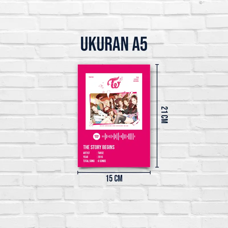 Poster Album Musik Kpop Twice Spotify - Album Lagu Kpop Twice A5 [ISI 20 LEMBAR] 3