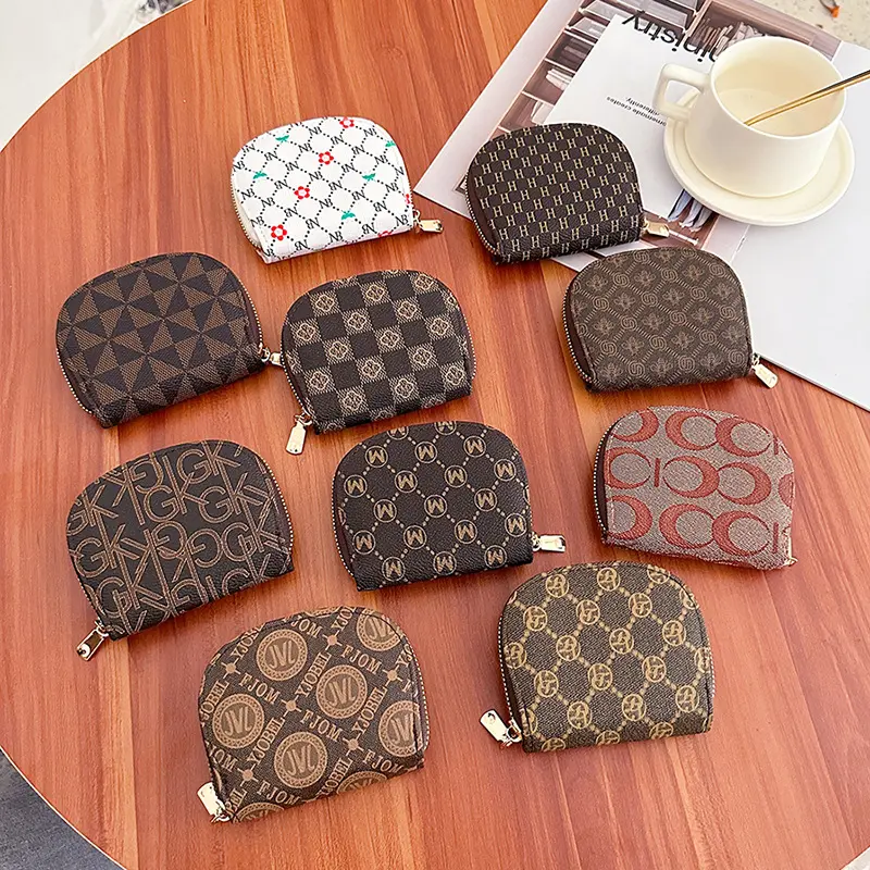 Summer Trendy New Presbyopic Card Holder Fashion Trending Small Large-Capacity Coin Purse Texture Semicircle Hand Holding Document Package