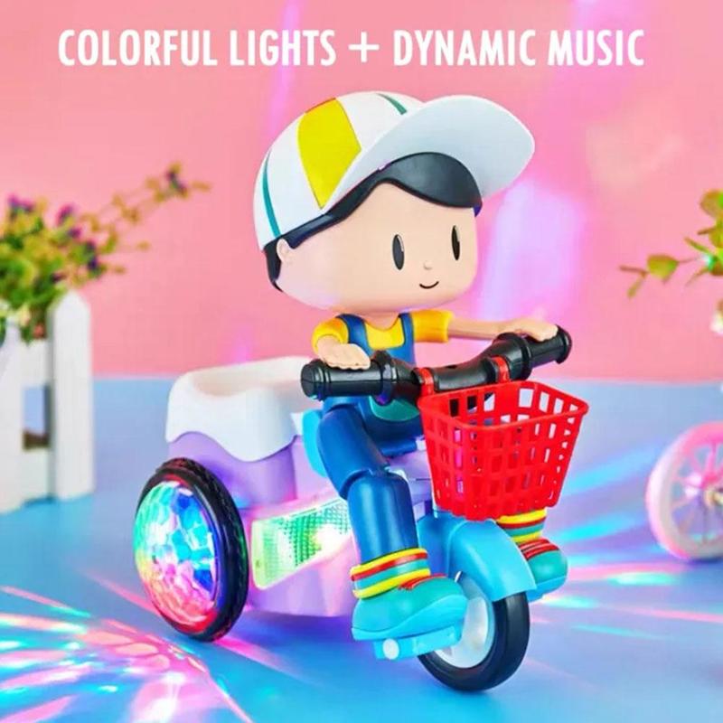Music Rotating Stunt Tricycle Toy Electric Music Cool Tricycle Y7X6 2