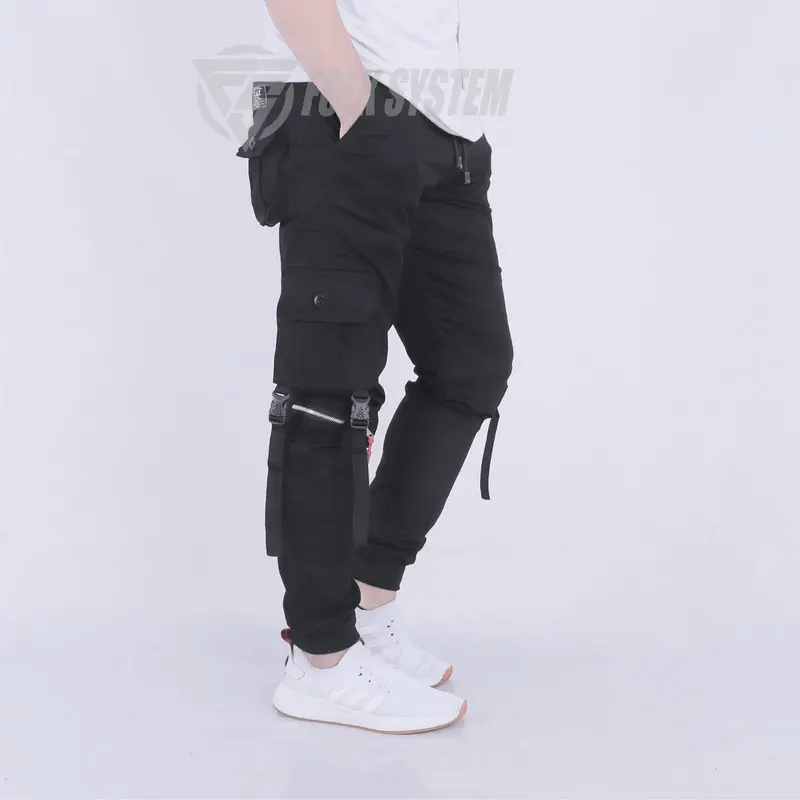 Celana Panjang Chino Jogger Cargo FLK Pria  Folksystem 1