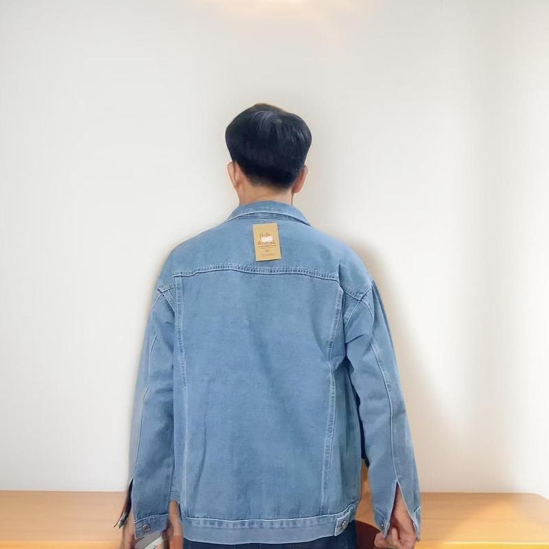 Product Introduction of Áo khoác jean màu xanh rách BB mới ra form rộng unisex bigsize 40-85kg 17