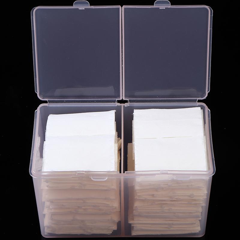 Product Introduction of 1Pc Nail Towel Storage Box Cotton Pad Independent Double Grid Nail Wash Towel Storage Box With Dust Proof Cover Nail Accessories 16