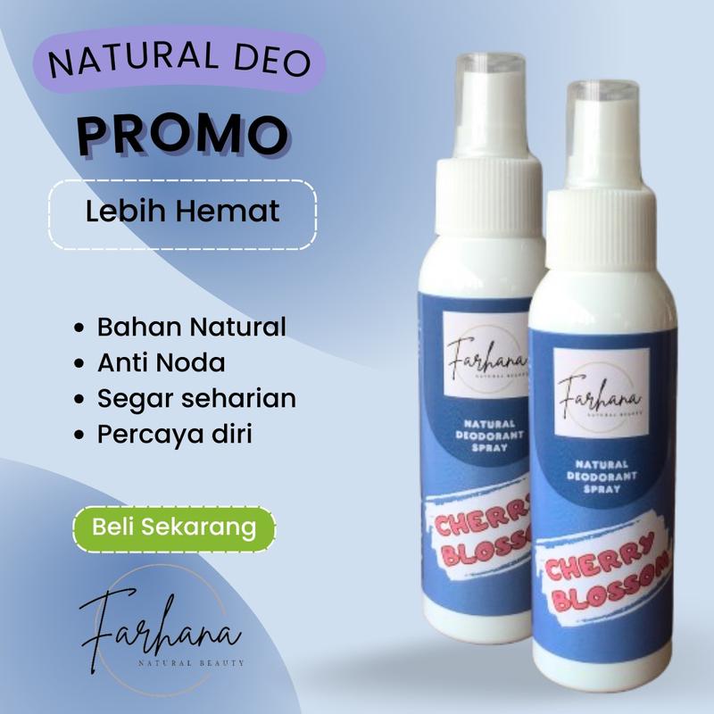 Deodorant tawas spray by Farhana Paket 5 Pcs penghilang bau badan efektif dan cepat non alkohol aman tanpa iritasi 1