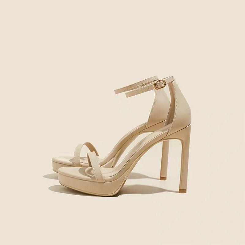 Product Introduction of Silver Strap Sandals for Women 2025 Summer New Sexy Platform Open Toe 10cm Super High Heels Stiletto Heel Shoes Footwear Walking Shoes Girl Comfort Fashion Kitchen 2 Inch Weight Parent 11