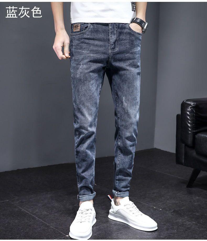 Product Introduction of Quần Jean Nam, Hợp Xu hướng, Dáng Ôm, Quần Mỏng, Bộ Sưu Tập Xuân Thu Mới 2024, Phong Cách Hàn Quốc, Co Giãn, Quần Dài Thường Ngày Pants 9