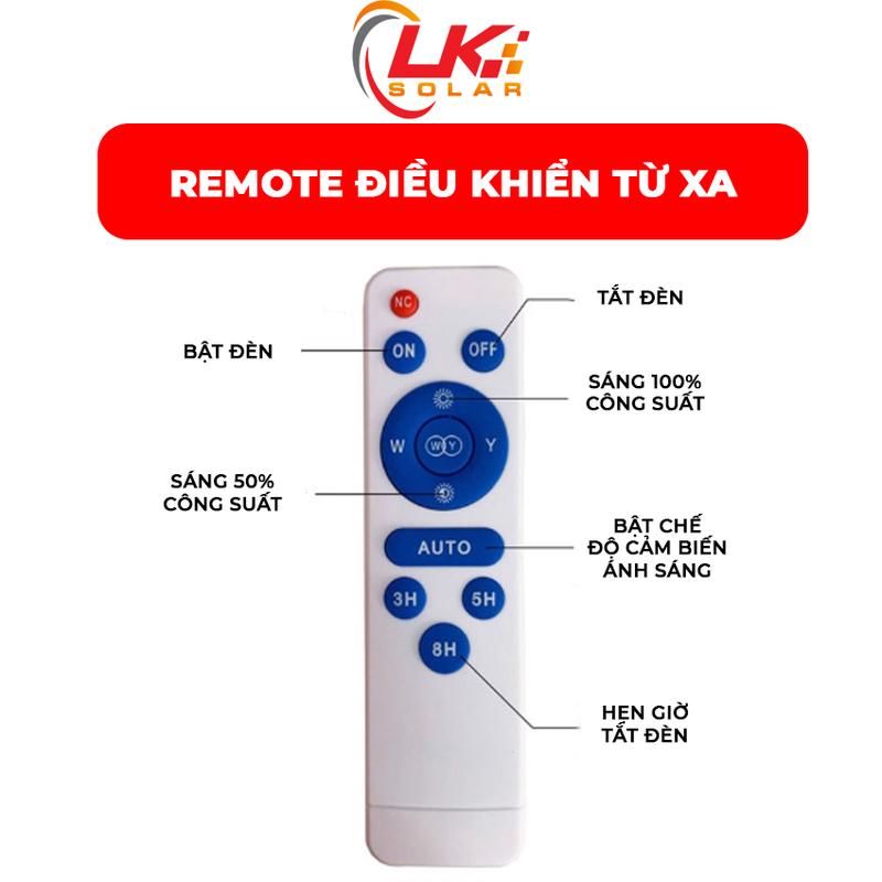 Product Introduction of [CHÍNH HÃNG] Đèn Led Năng Lượng Mặt Trời Siêu Sáng 50W - LK SOLAR TGD-9950 BẢO HÀNH 2 NĂM, Sử dụng 100% năng lượng mặt trời, dễ dàng lắp đặt ngoài sân vườn, trong nhà, nhà xưởng, trang trại, cảm biến ánh sáng, có remote điều khiển từ xa 12