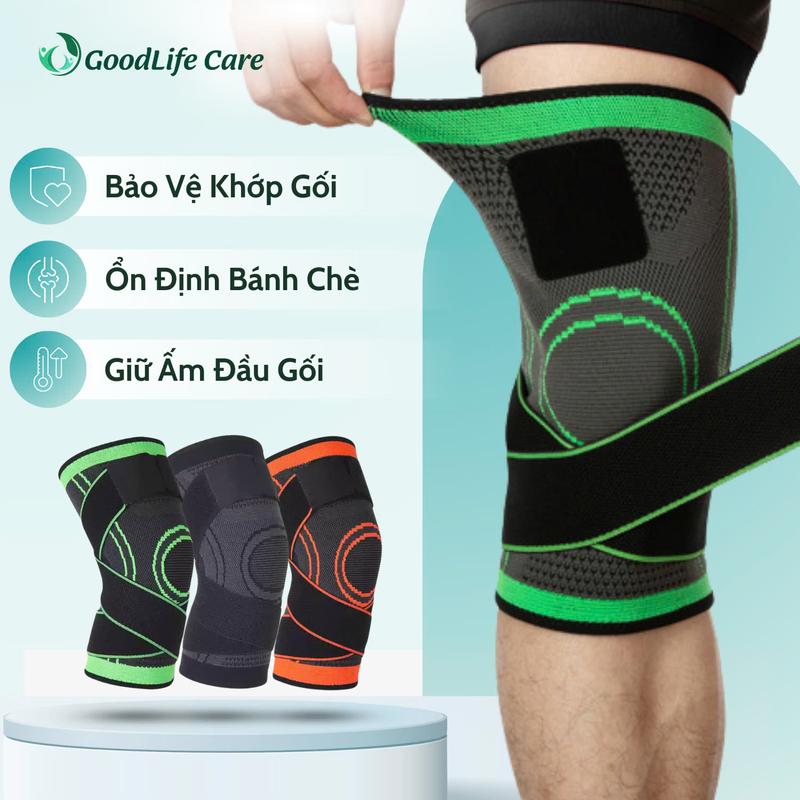 Bó Gối Thể Thao Bảo Vệ Đầu Gối Hỗ Trợ Tâp Luyện Có 2 Dây Đai Bó Co Giãn Cho Nam Nữ [Mã BG02], Băng Gối Thể Thao, Nịt Gối Bảo Vệ Gối Tránh Chấn Thương, Băng Chân Bảo Vệ Gối, Băng Chân Gối Bảo Vệ Gối Tập Gym Yoga, Băng Gối Đá Bóng Chạy Bộ, Phụ Kiện Băng Gối