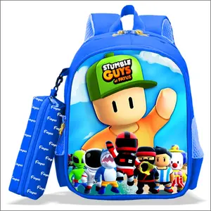 PREMIUM Tas anak sekolah laki karakter kartun STUMBLE GUYS ransel terbaru 2024 bisa bayar di tempat ( COD ) Fayus Kids Fashion