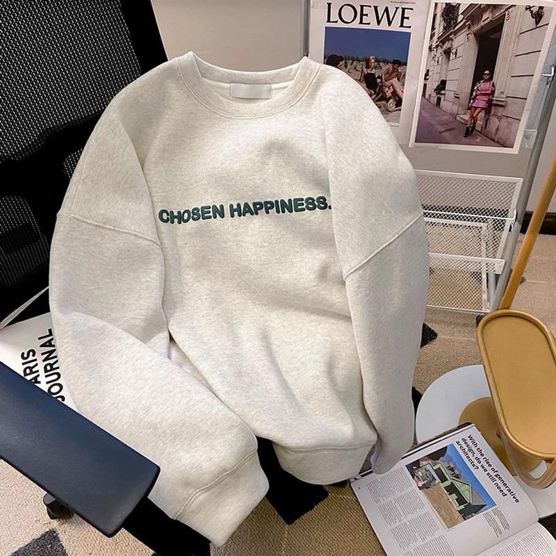 Áo sweater nữ .áo hoodie nỉ cổ tròn chất nỉ bông 2 mặt dày đẹp in hình nơ xanh 2