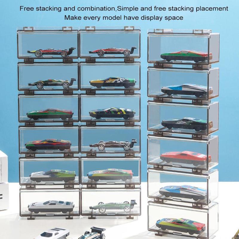 Transparent Assembly Car Model Organizer Toy Car Model Box Organizer Boutique Display J0W4 2