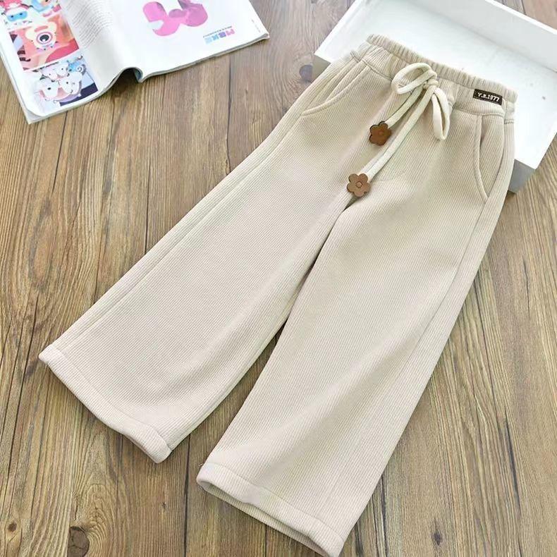 Product Introduction of Quần Ống Rộng Cho Bé Gái, Phong Cách Phương Tây, Quần Ống Đứng Vải Nhung Kẻ Đi Chơi Cho Trẻ Em, Quần Bé Gái, Mùa Xuân Và Mùa Thu, Hàng Mới Về 2024, Bán Chạy Tại Cửa Hàng 3