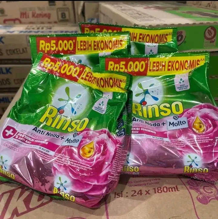 5pcs Rinso detergen bubuk ecer 5000
