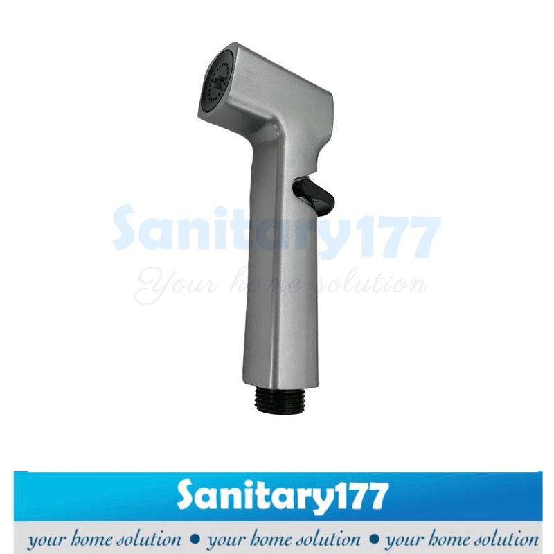 Jet Shower Bidet closet grey 15at-semprotan air  kloset toilet wc gun metal abu abu cebok geser on off spray spryer washer 4