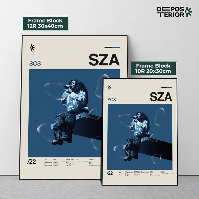 Poster SZA - SOS Cover Album Frameblock 1