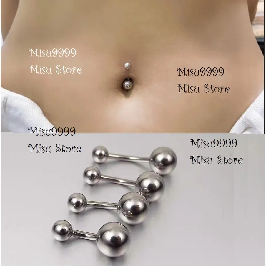 Khuyên rốn titan nguyên khối (full titan)