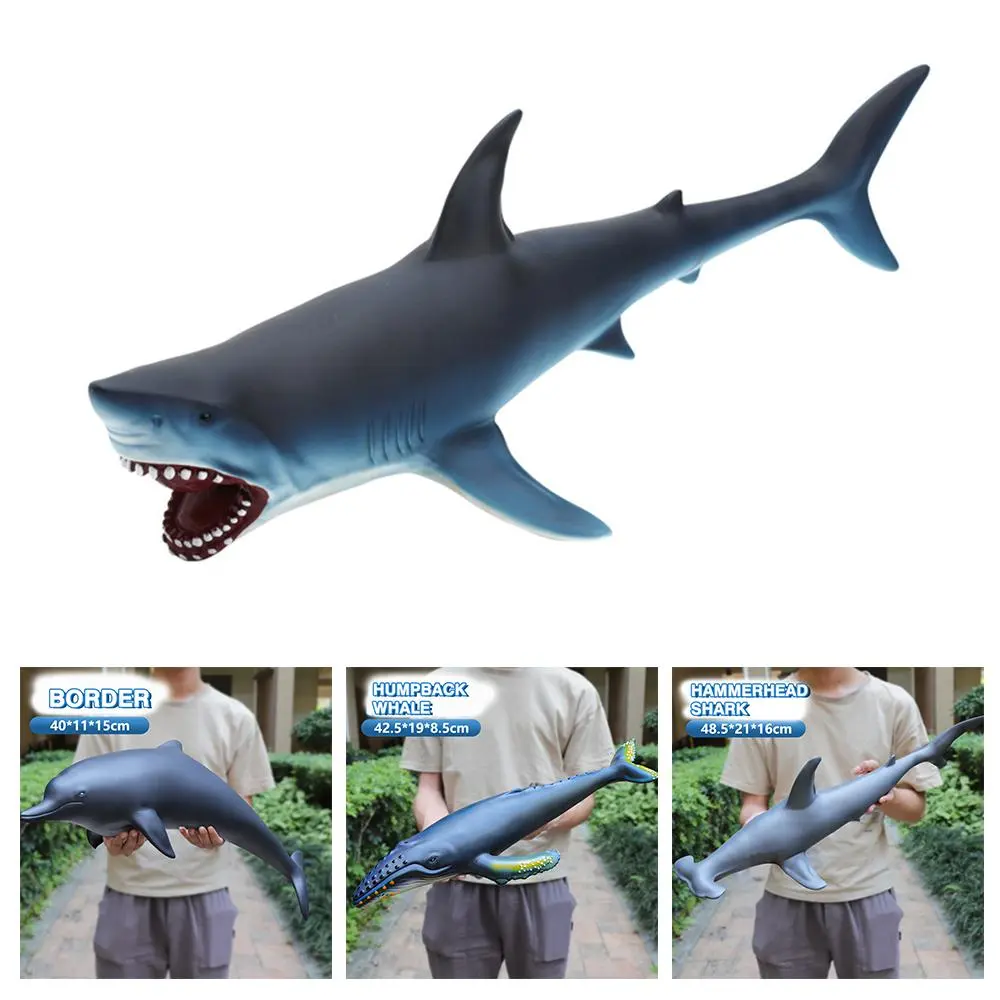 Realistic Oceanic Animal Action Figures Blue Whale And Perfect Narwhal Beluga Gift Shark Whale