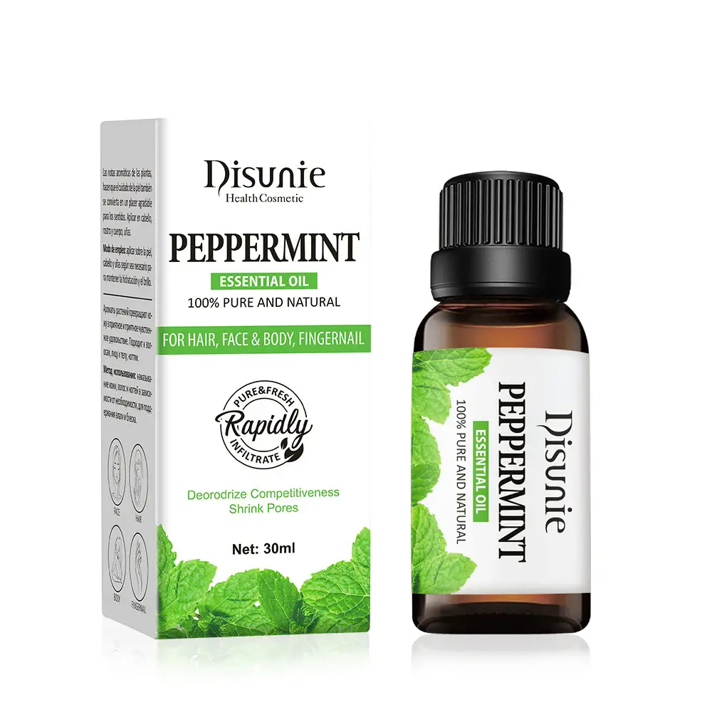 100% Pure Natural Peppermint Essential Oil Derived from Eucalyptus Seeds for Hair Face Body Fingernail Care for Spa Body Care Comfort