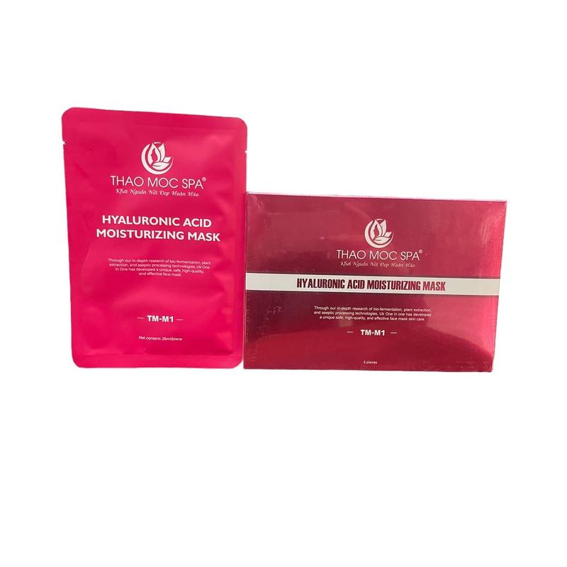 Thảo Mộc Spa . Nạ Dưỡng ẩm .Hỗ Trợ Phục Hồi Da.1 Hộp Nạ 5 Miếng .