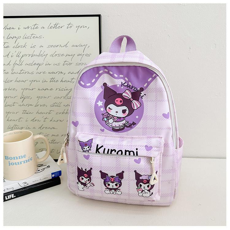 Product Introduction of B&B Girl Kids Bag Kuromi Cinnamoroll Melody Sanrio Backpack Beg Sekolah School Bag Kindergarten Beg Budak Murah Beg Tadika Taska Beg Kanak-Kanak Melody Bag Hello Kitty Bag Cinnamoroll Bag Women's Bag Cute Cartoon Backpack 26