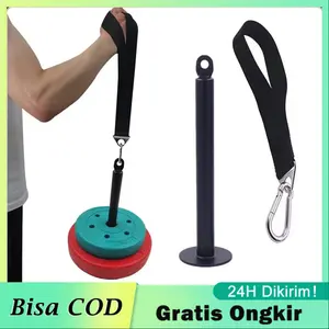 Strap Gym Fitnes Alat Fitnes Strap Gym Fitness Angkat Beban Loadpin Pulldown Katrol Tricep | Angkat Beban Loading Pin | Tricep | Arm Wrestling Handle Latihan Beban
