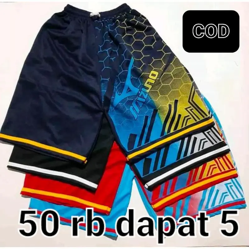 PAKET CELANA MIZUNO DAPAT 5 PCS MOTIF KOTAK KOTAK Olahraga Sport