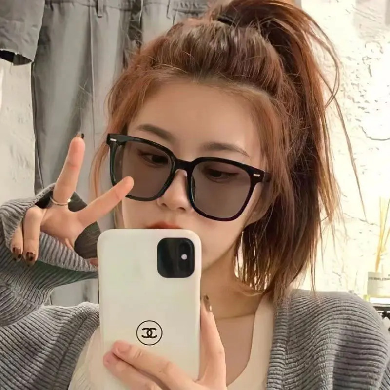 Kính đổi màu chốngXanh Biển ánh sáng cho bé trai và bé gái, có thể được trang bị độ, khung kính mới, khuôn mặt lớn, không trang điểm, khuôn mặt nhỏ Unisex Sen Tròng Kính Cao Su Voi 4