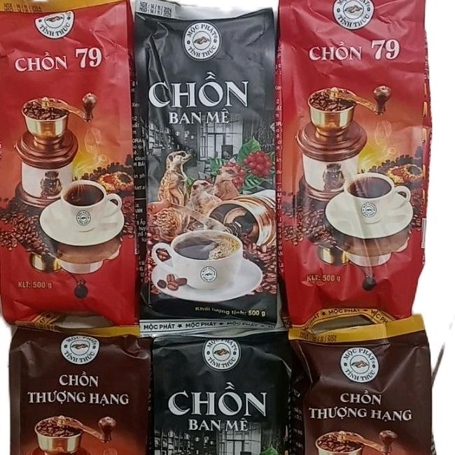 Combo 3kg cà phê hương chồn Mộc Phát gồm 2 gói cà phê chồn thượng hạng 2 gói chồn 79 2 gói chồn ban mê.tặng kèm gói trà 60 gam .Coffee Cafe