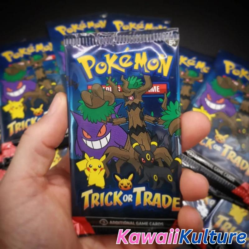 01 Gói bài Trick or Trade 2024 BOOster Pack chính hãng - Túi thẻ lẻ Pokemon Halloween TCG Bộ Bài Thẻ Bài Cards 0