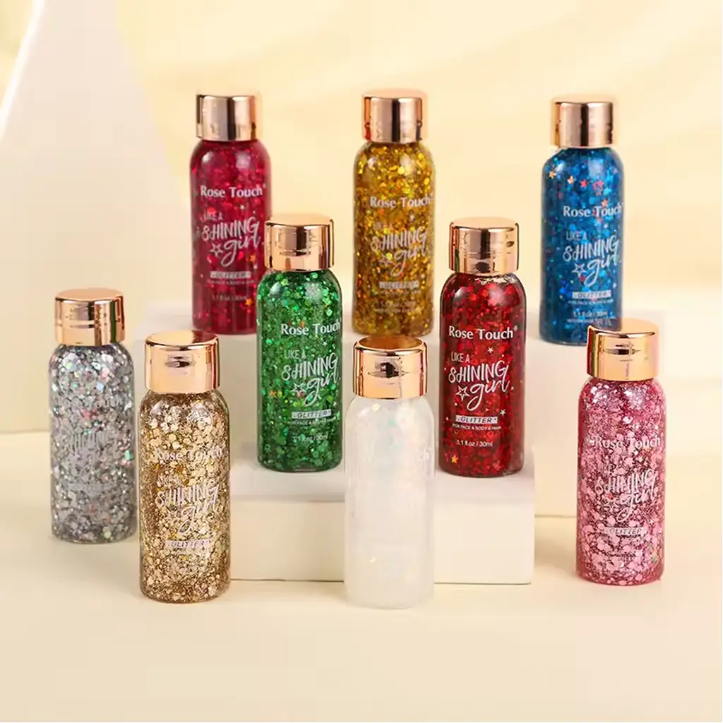 TC Glitter Body Gel Body Hair Painting Eyeshadow Untuk Wajah Badan Berkilau Art Cosmetic Dance Make Up Tool R1490