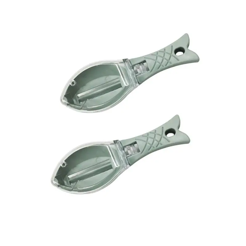 Fish Shaped Scalp Tool, 2pcs Fish Scalp Tool with Lid, Household Scalp Tool, Kitchen Accessories, Kitchen Gadgets for Home