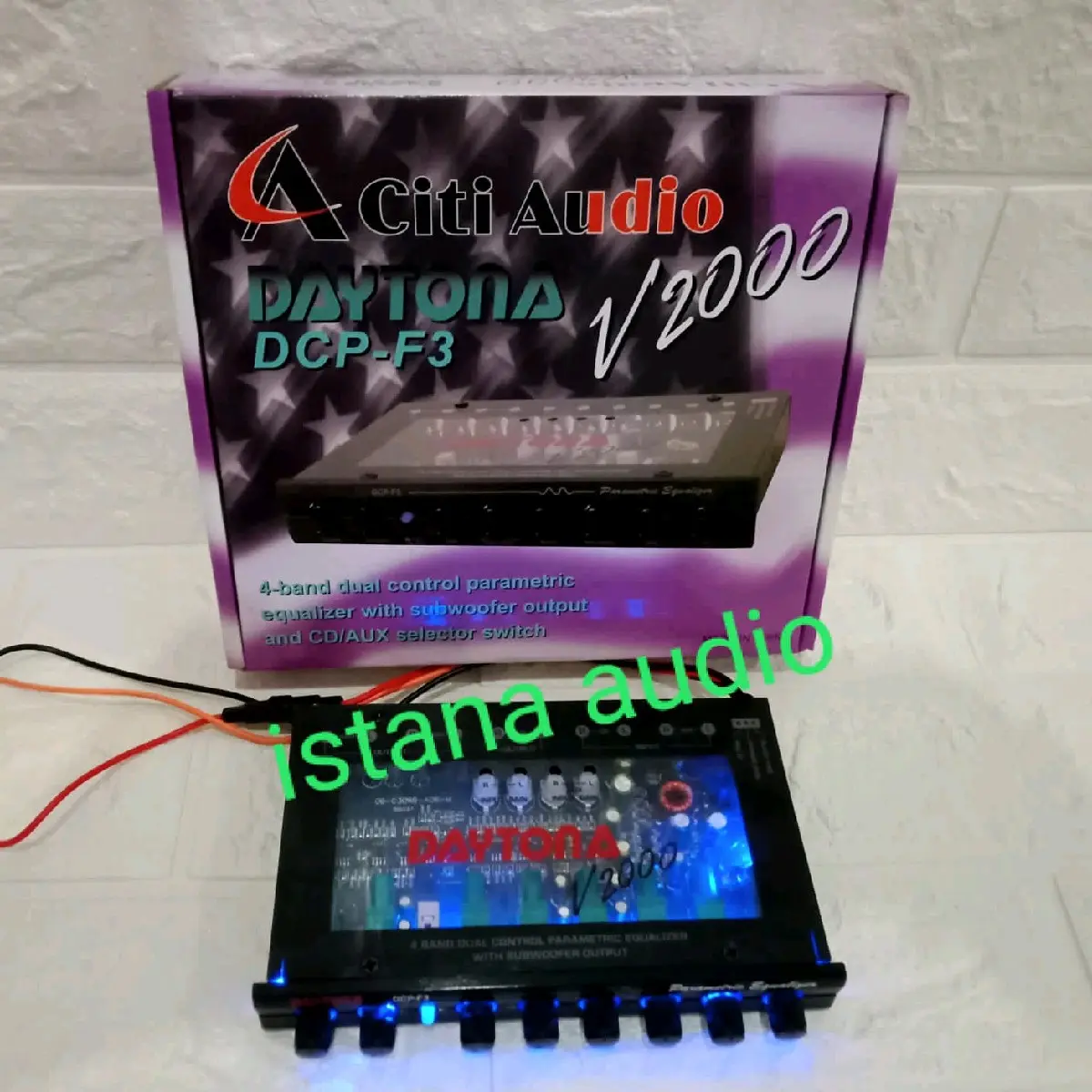 Parametrik Pre Amp Daytona F3 V-2000 Citiaudio F3 daytona bluetooth Equalizer